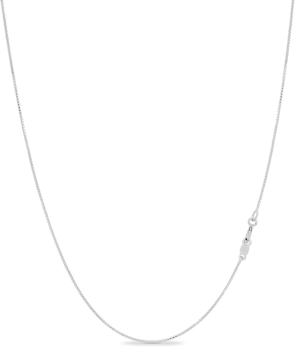 Fijne Venetiaanse Schakelketting 925 Sterling Zilver - 1mm - Voor Dames en Heren