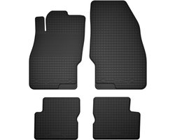 Wielganizator BasicProtect Serie - Rubber Auto Vloermatten - Compatibel met Opel Corsa E - 1,5 cm Rand - Set van 4