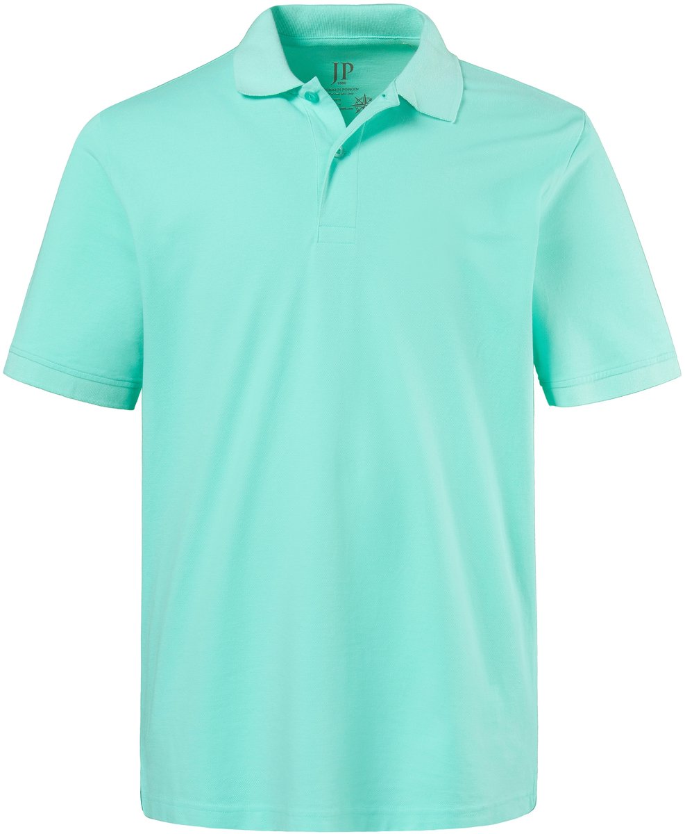 JP 1880 - Heren - Poloshirt basic halflange mouwen piqué - Lichtblauw turquoise - Maat L