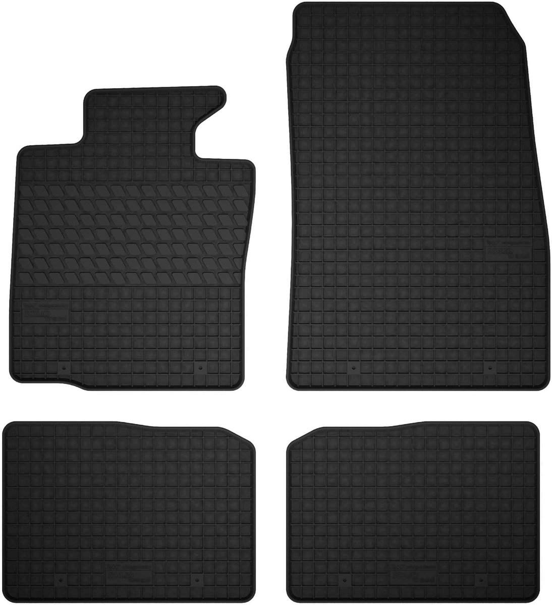 Wielganizator SolidTread - Autovloermatten - Zwart - 4 stuks - Mini Countryman R60 Hatchback