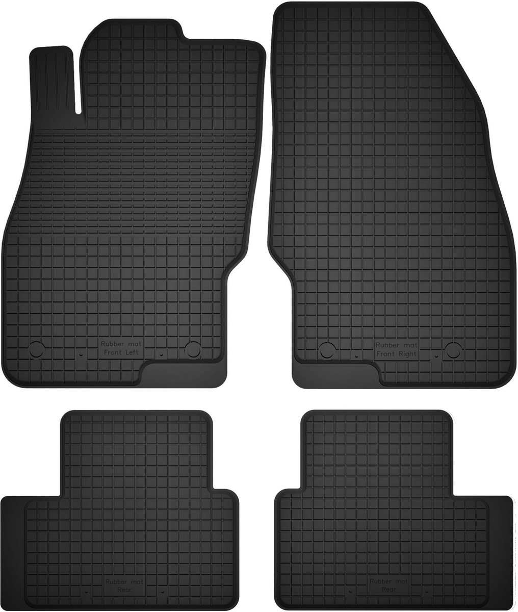 Wielganizator BasicProtect Serie - Rubberen Automatten - Jeep Patriot 2006-2016 - 1,5cm Rand - Antislip