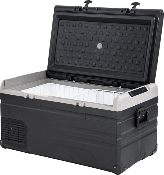 Steamy-E Single Zone Elektrische Compressor Koelbox - Single Zone - 96 liter - 12V en 230V - voor auto en camping - Zwart van Merkloos — afbeelding 4