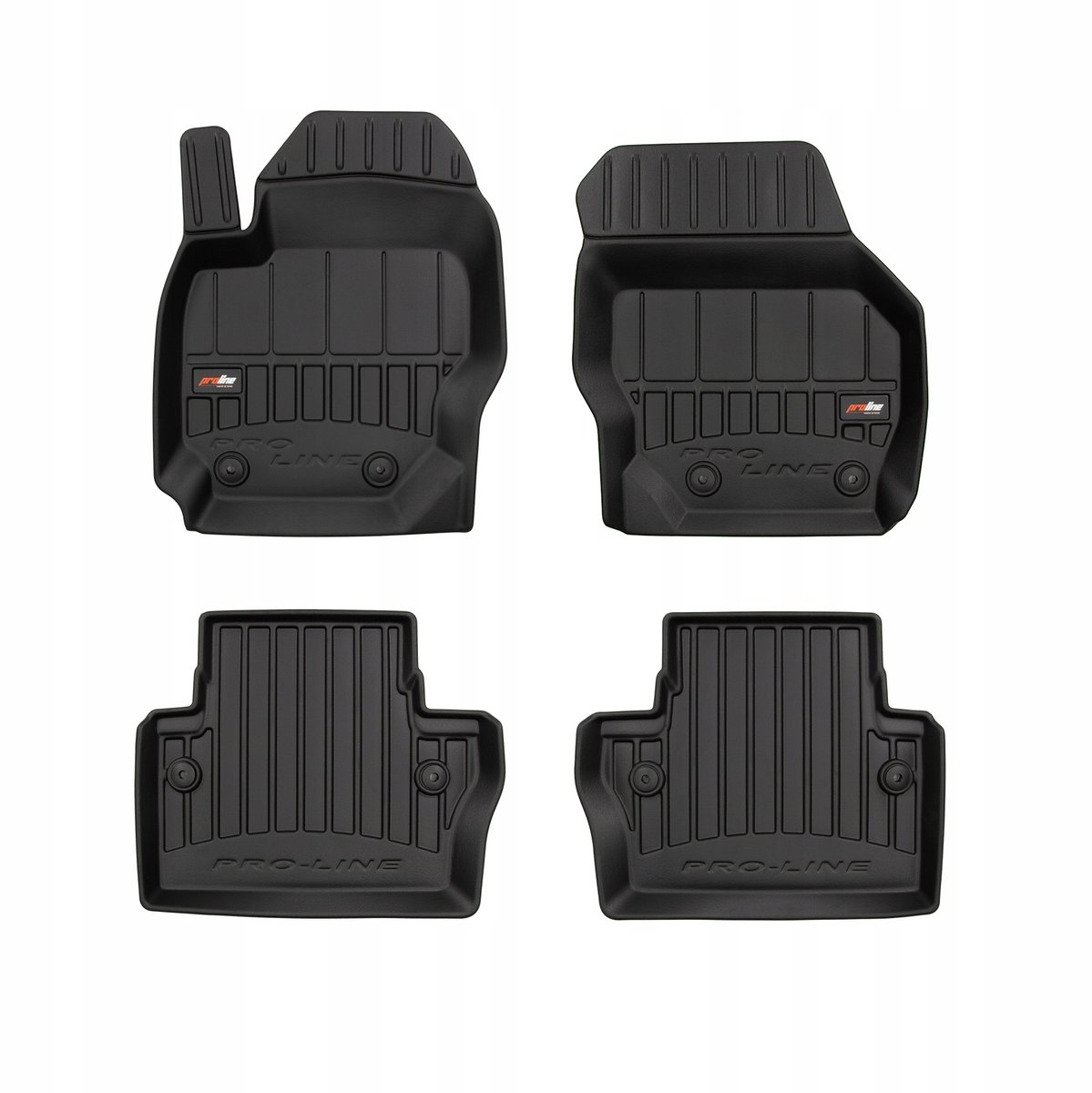 FROGUM PROLINE 3D Set - Rubberen Automatten + Kofferbakmat - Geschikt voor VOLVO S80 II (2006-2016) - Zwart