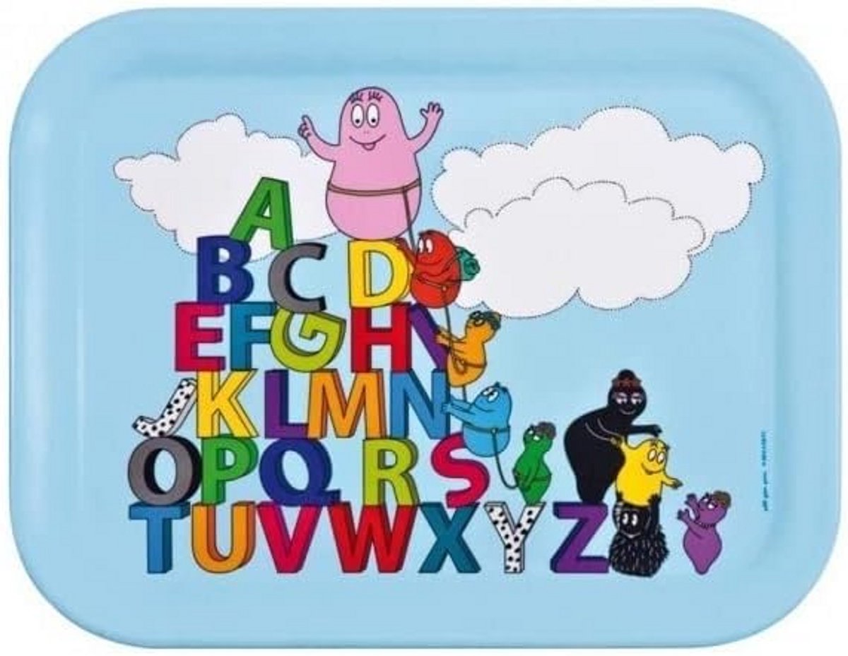 Kinderbord met Barbapapa Alfabet, Rechthoekig