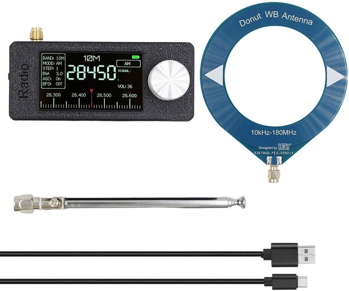 Draagbare Full-Band Radio Ontvanger met IPS Kleurenscherm en Oplaadbare Batterij