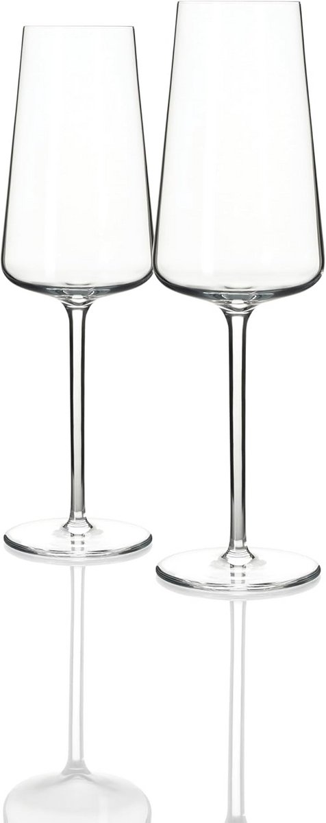 Set van 2 Luxe Champagneglazen - 325ml - Krasbestendig en Vaatwasmachinebestendig