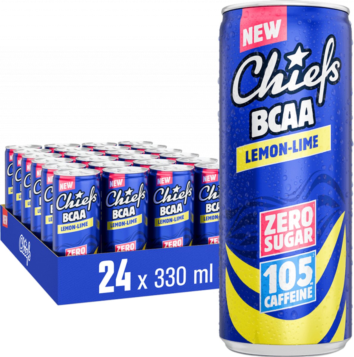 Chiefs BCAA (24x330ml) Pfand Lemon-Lime - Aminozuren - BCAA