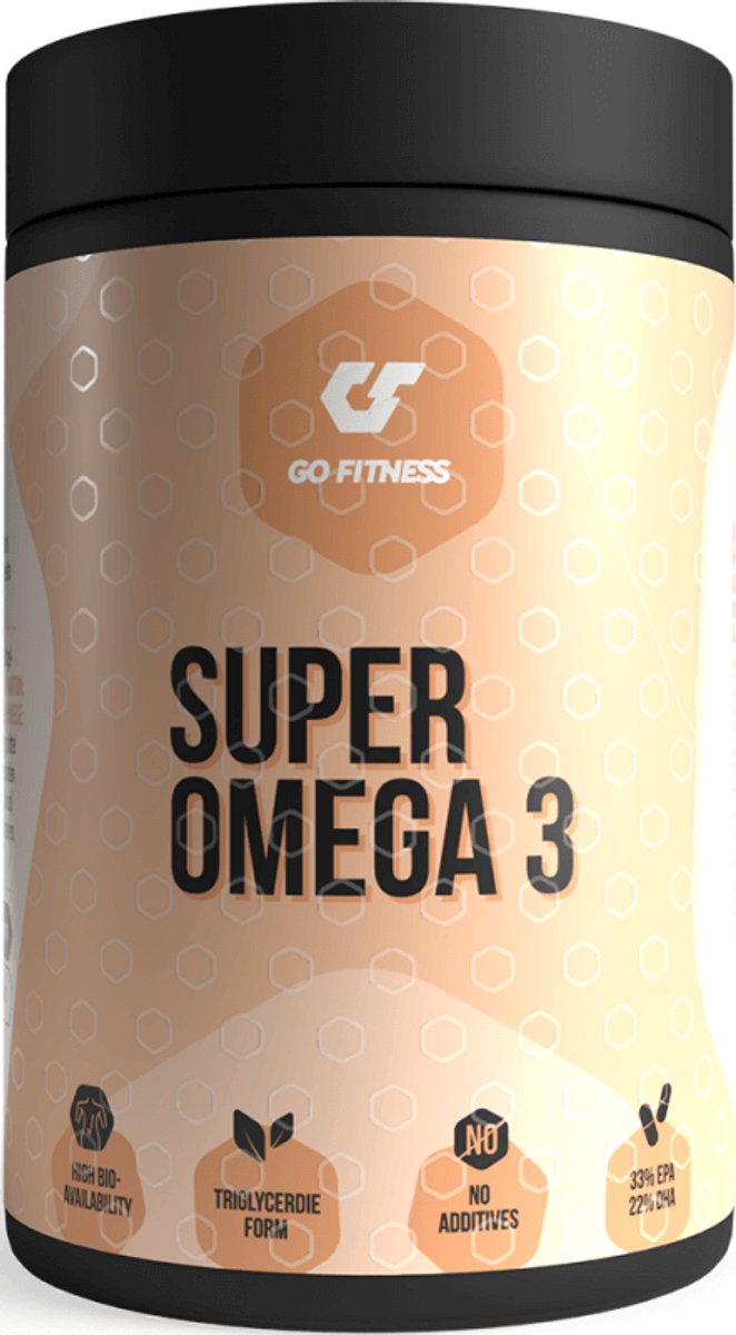 Go Fitness Super Omega-3 (120 Caps) Unflavoured - Vitaminen, mineralen & gezondheid - Vetzuren