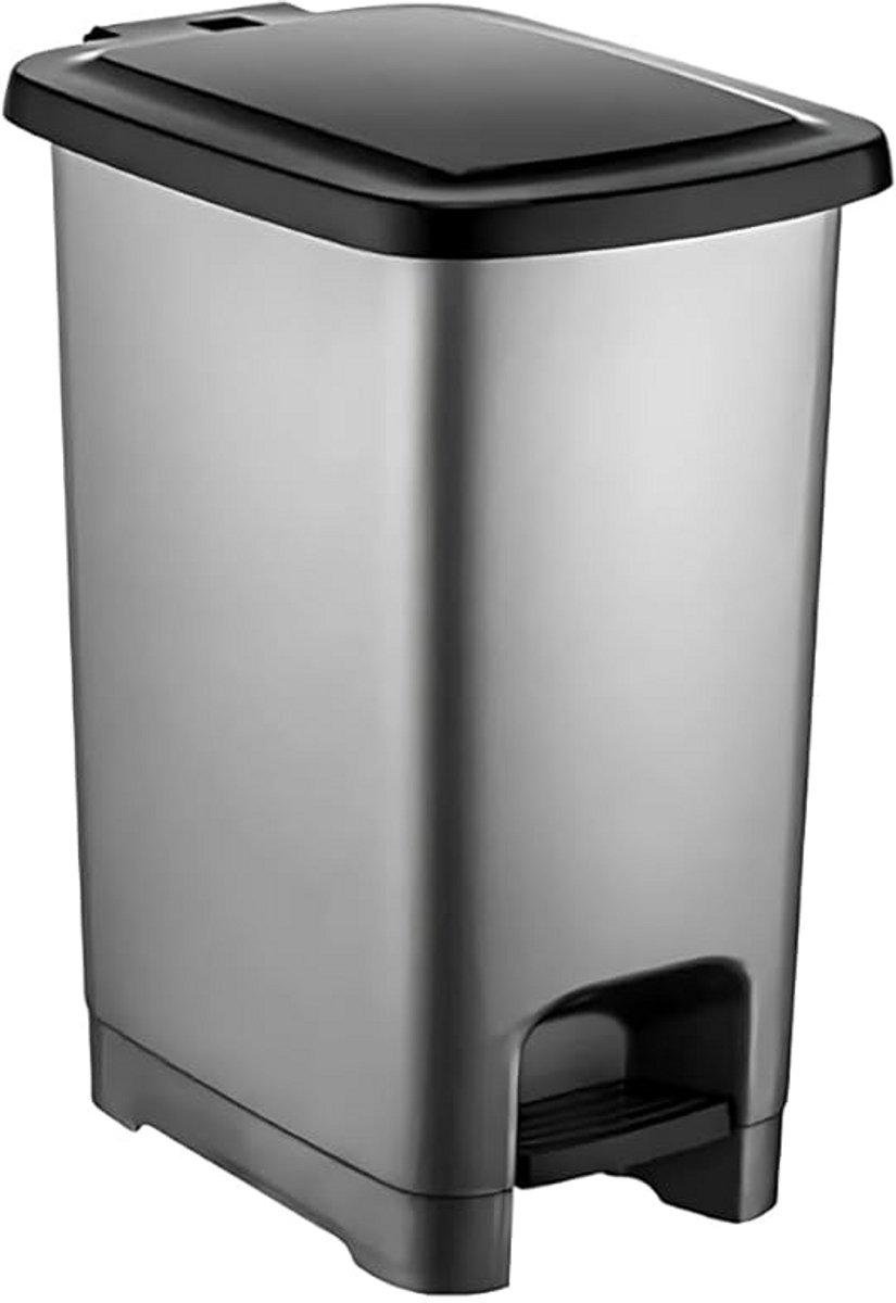 Slanke Pedaalemmer met Deksel voor Keuken, Badkamer of Kantoor - BPA-vrij