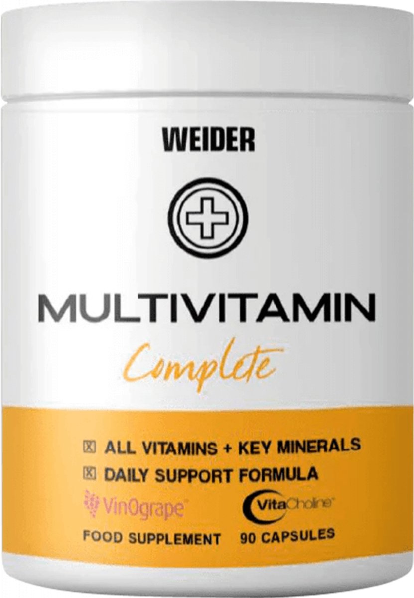 Weider Multi Vitamin (90 Caps) Unflavoured - Vitaminen, mineralen & gezondheid - Vitaminen & Mineralen Complex