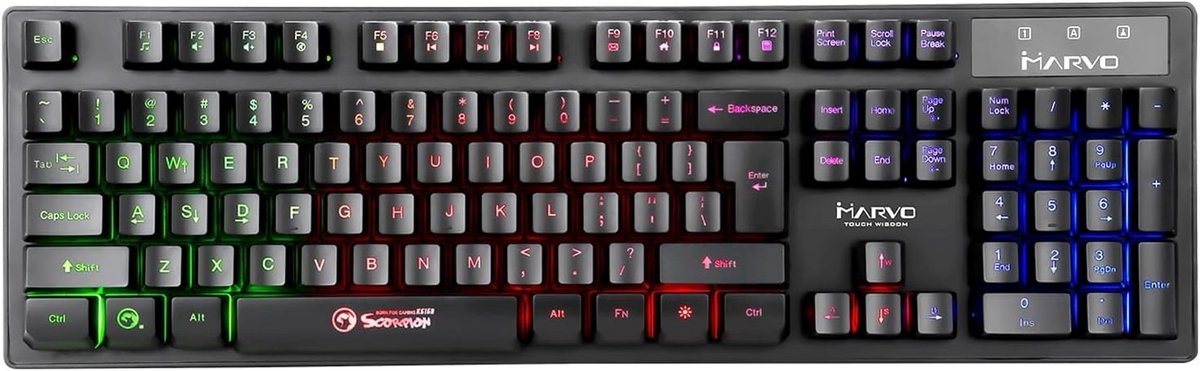Draadloos USB Gaming Toetsenbord met RGB Verlichting en Anti-Ghosting