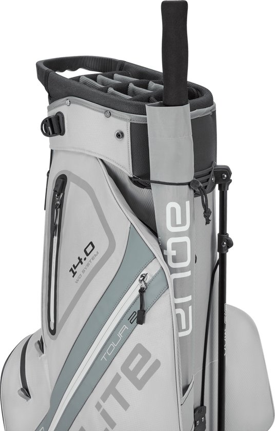 Big Max Dri Lite Hybrid Tour 2 - Waterwerende Golftas - Standbag - Zilver van Merkloos — afbeelding 4
