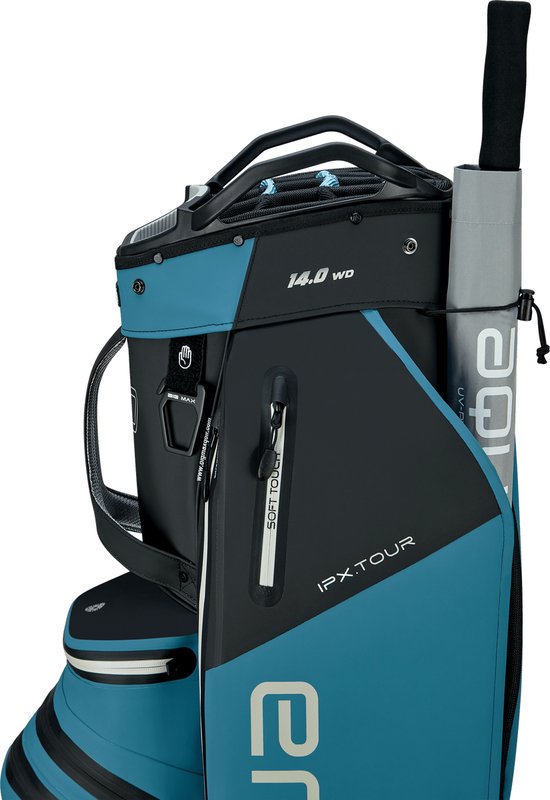 Big Max AQUA IPX Tour - Waterdichte Golftas - Cartbag - Zwart BLAUW van Merkloos — afbeelding 3