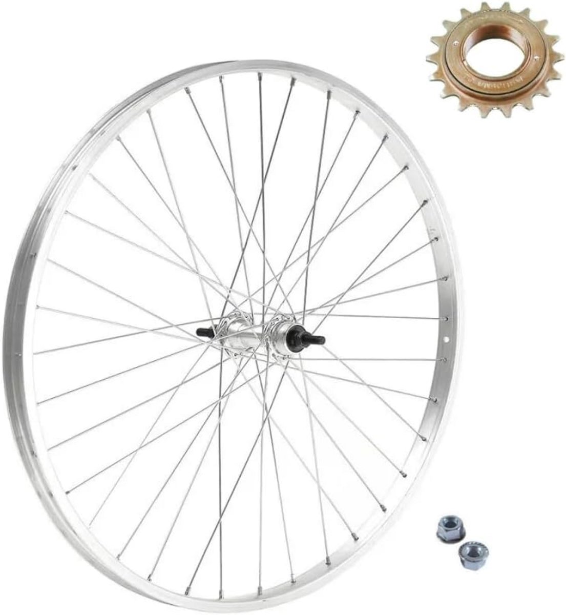 Achterwiel 28 Inch Fietswiel 700c met 18 Tands Tandwiel - Geschikt voor Stadsfiets en Hollandse Fiets