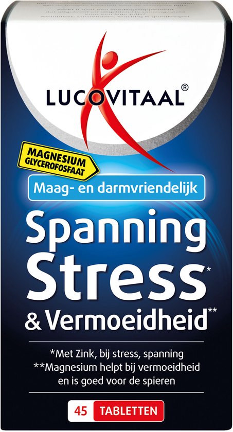 Lucovitaal - Spanning, Stress & Vermoeidheid - 45 tabletten - Voedingssupplement