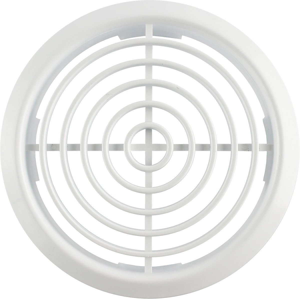 Ventilatiegrille Rond 70 mm Wit voor Meubels Verwarming Deuren Universeel