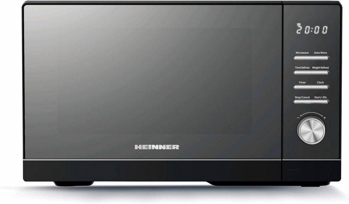 Digitale Magnetron 25 Liter met 8 Programma's, Ontdooifunctie en LED Display - Zwart