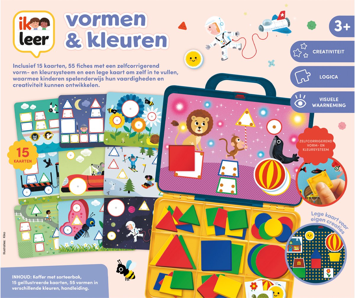 Jumbo - Ik Leer - Vormen & Kleuren - Educatief spel - Vanaf 2 jaar - Spelenderwijs leren - Speelgoed in koffer — afbeelding 8
