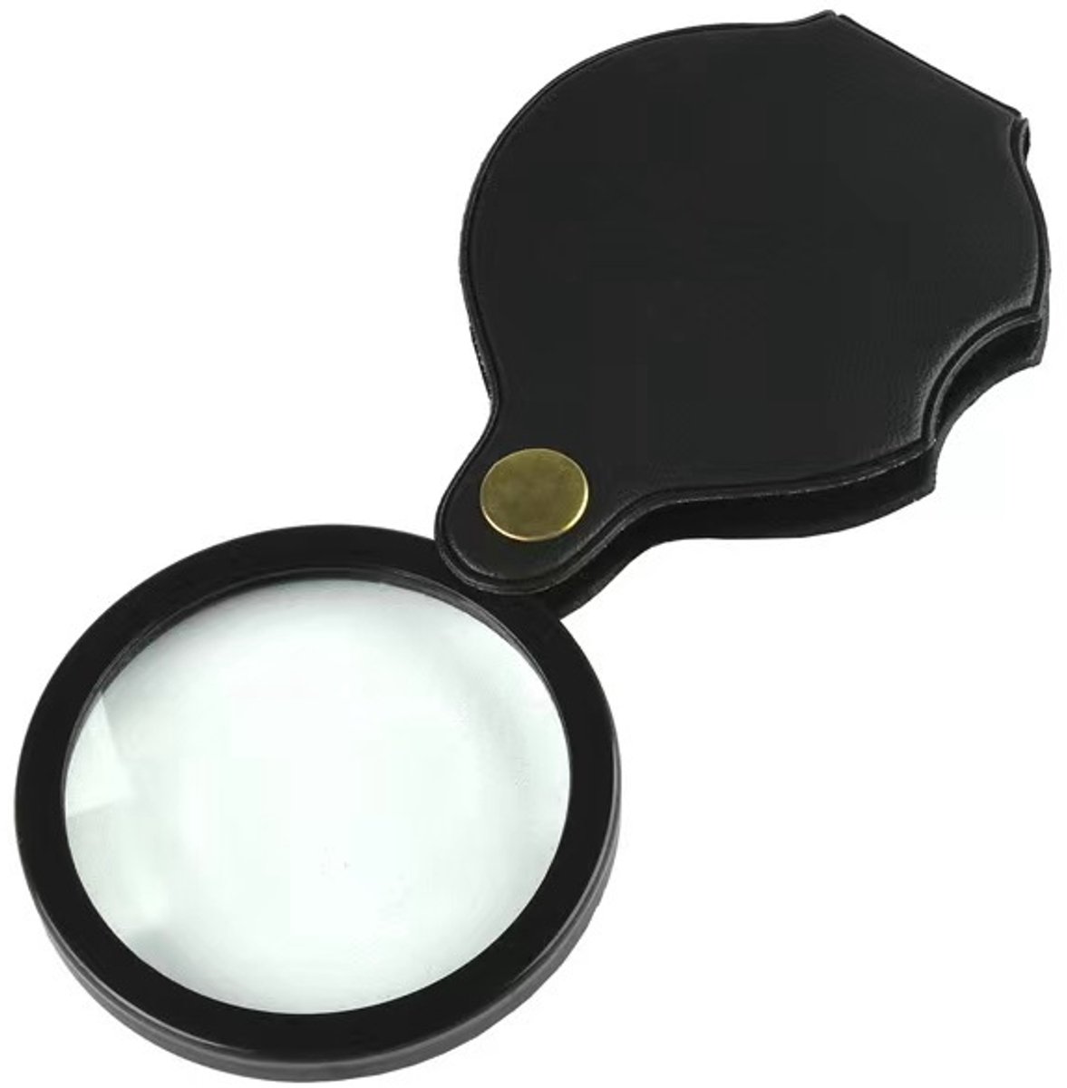 3 stuks ultraheldere mini-vergrootglazen met 10x vergroting voor senioren, opvouwbaar vergrootglas met beschermhoes voor lezen en reparaties