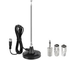 FM-radioantenne - Digitaal Radio Antenne - Uitschuibaar - Magnetische Basis - voor FM/DAB Ontvangst