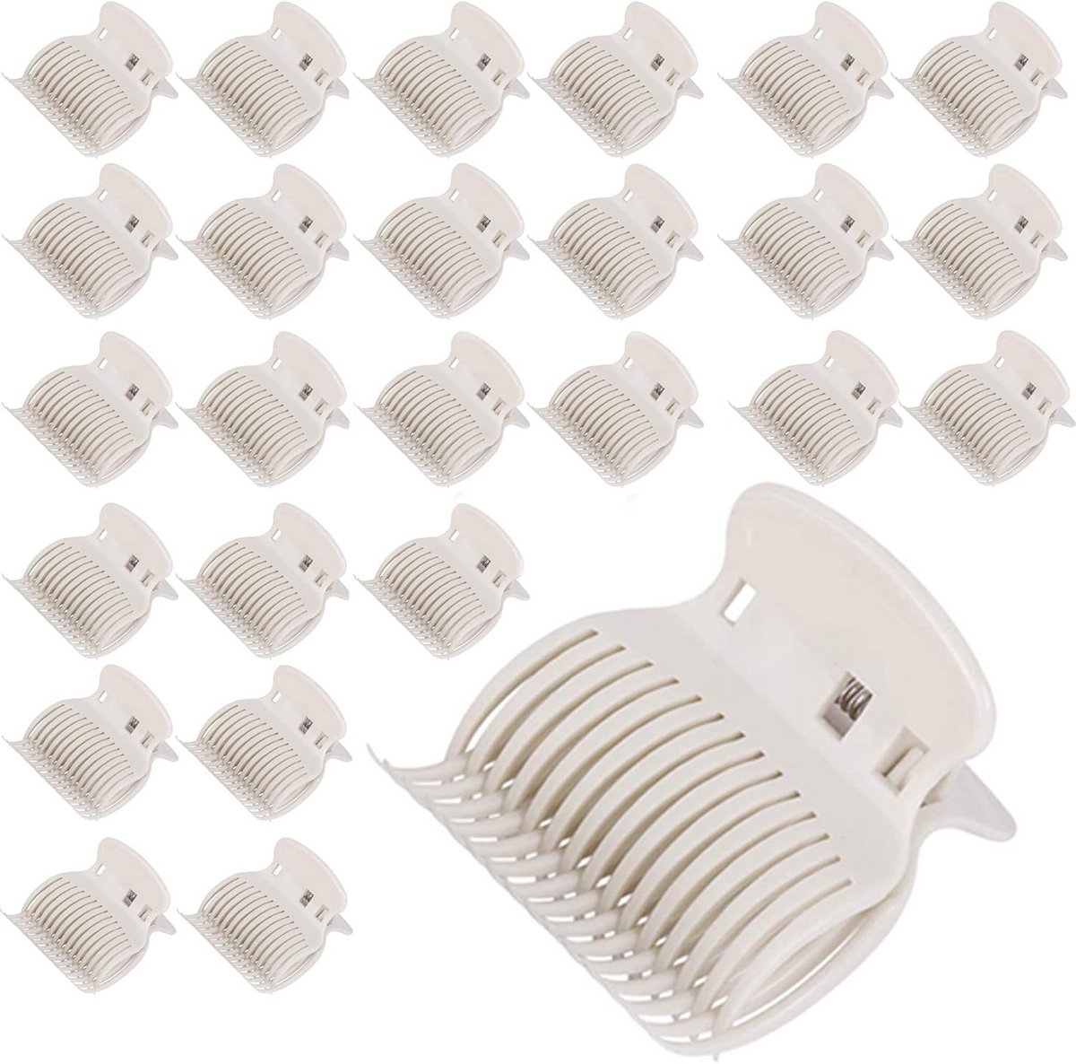 24 Stuks Clips voor Krulspelden - Haarstyling Accessoires voor Warme en Koude Rollers