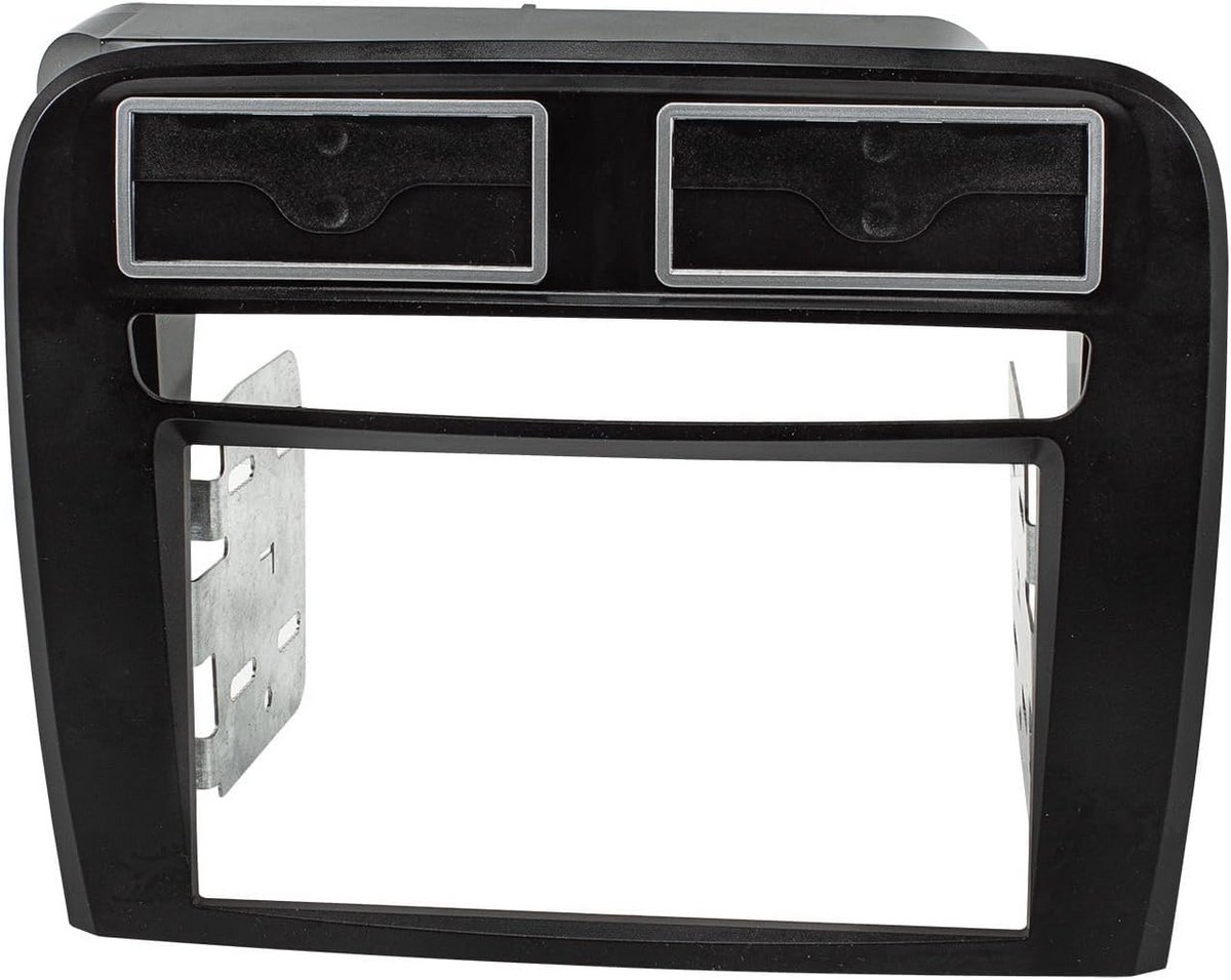 Inbouwframe Dubbele Din Geschikt voor Fiat Grande Punto 199 2005-2009 Zwart