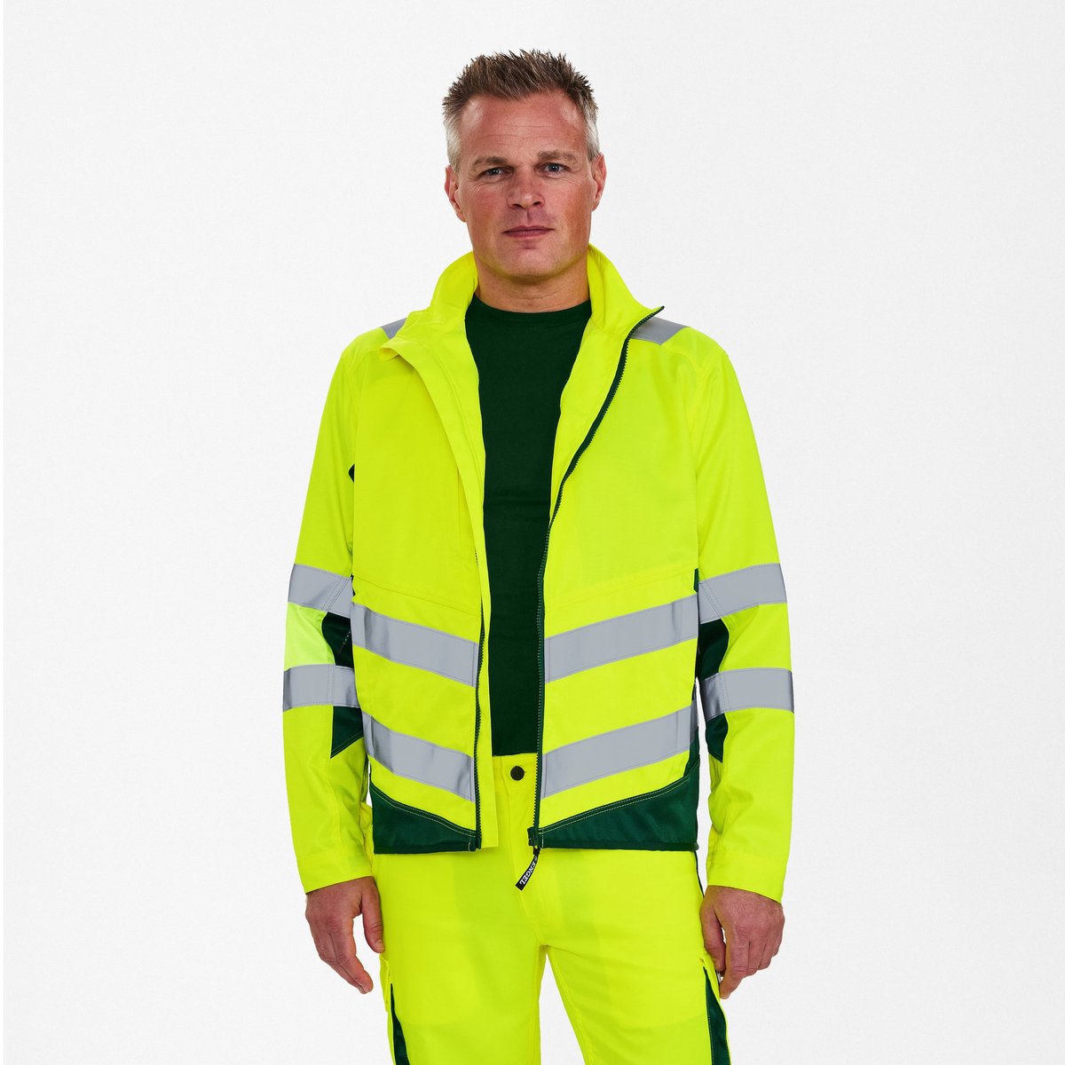 Engel Safety Light werkjack 1545-319 - Hi-vis Yellow / Green - 3XL