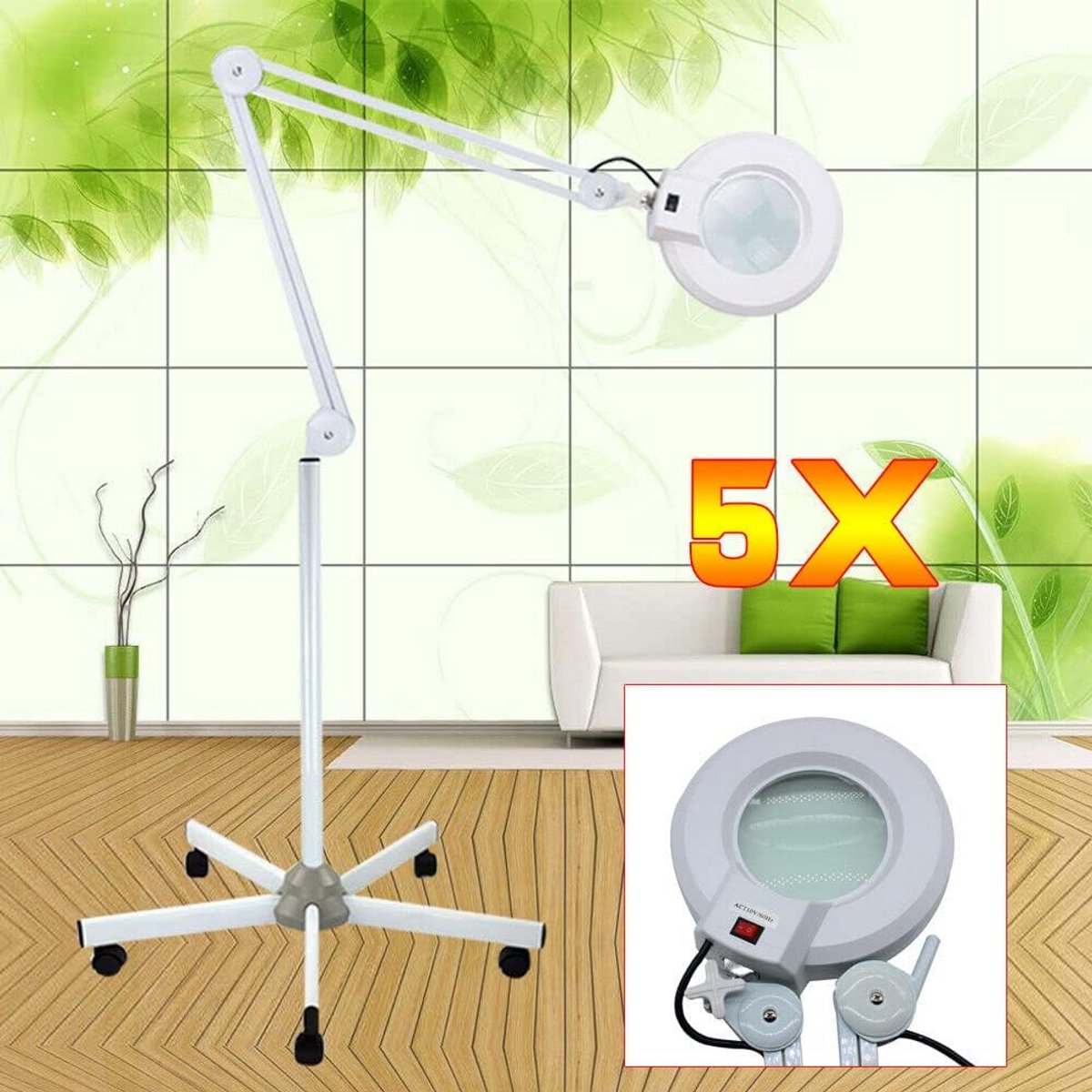 Vergrootlamp met 5 Dioptrieën en Koud Licht - Ideaal voor Werk en Hobby