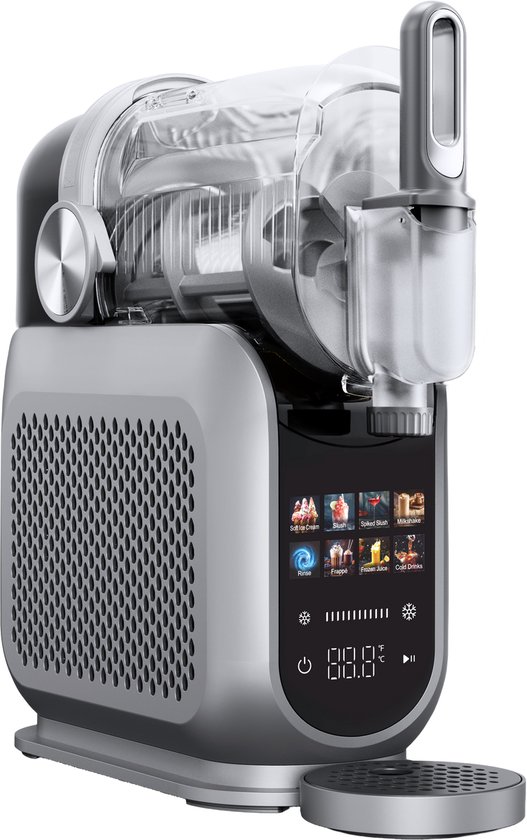 4SWISS SM026 SlushieMaster - IJsmachine - 1,8 L - 7 Programma's - voor Slushy, Ijsje, Drankjes, Frappé & Frozen Cocktails van 4SWISS — afbeelding 4