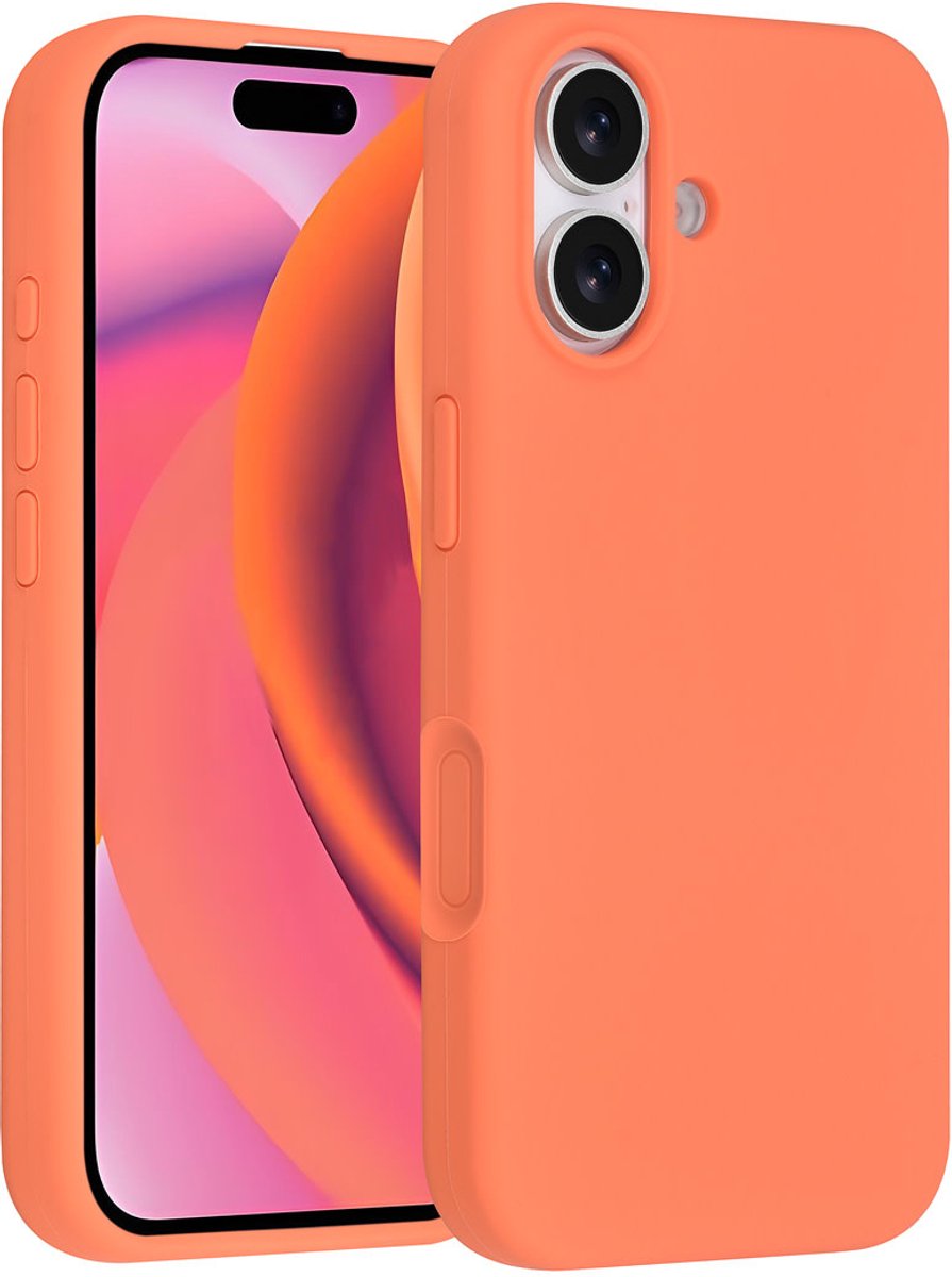 TUNIQ telefoonhoesje voor Apple iPhone 17 - Siliconen backcover - Oranje