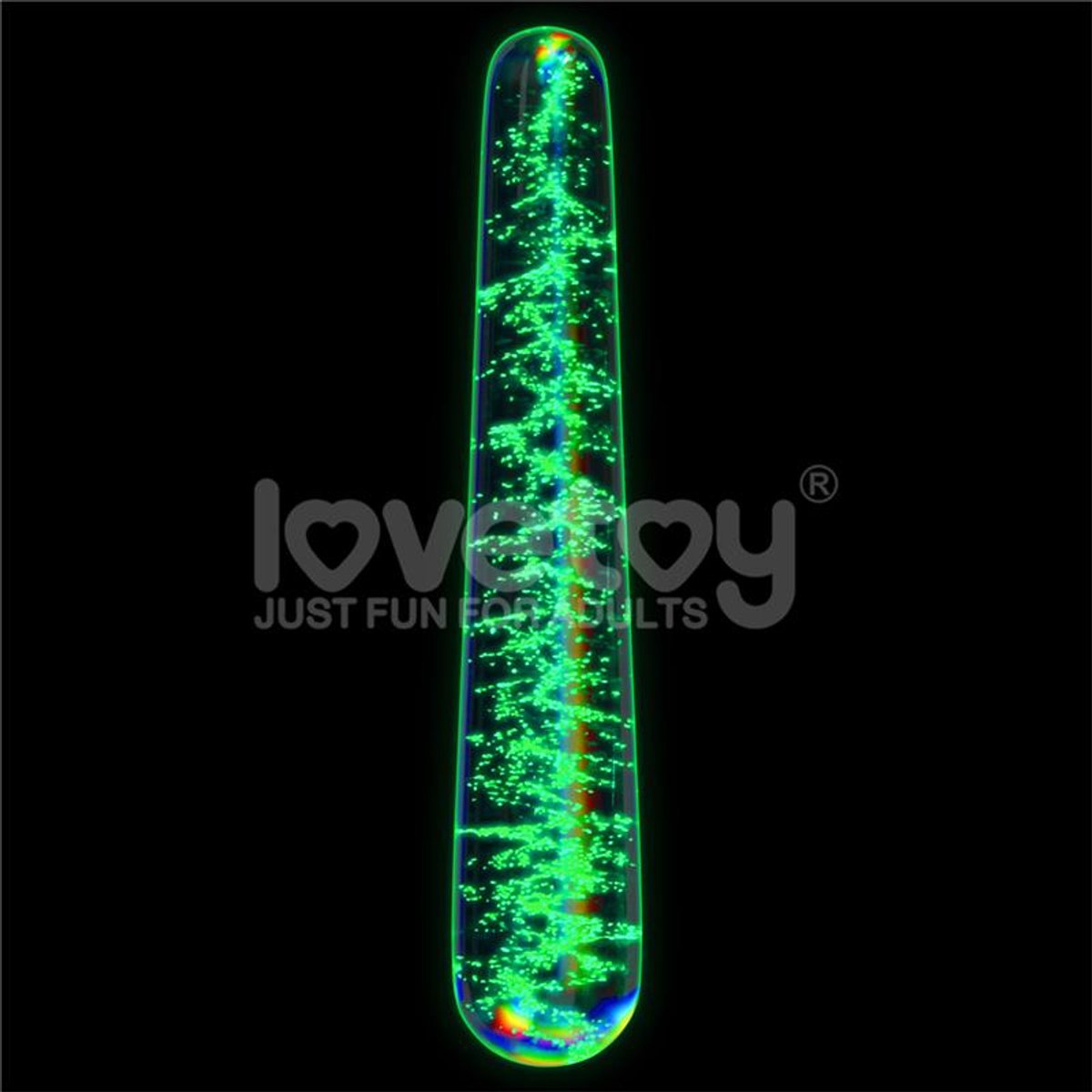 Glow in the Dark Glass Dildo Twilight Gleam Slim