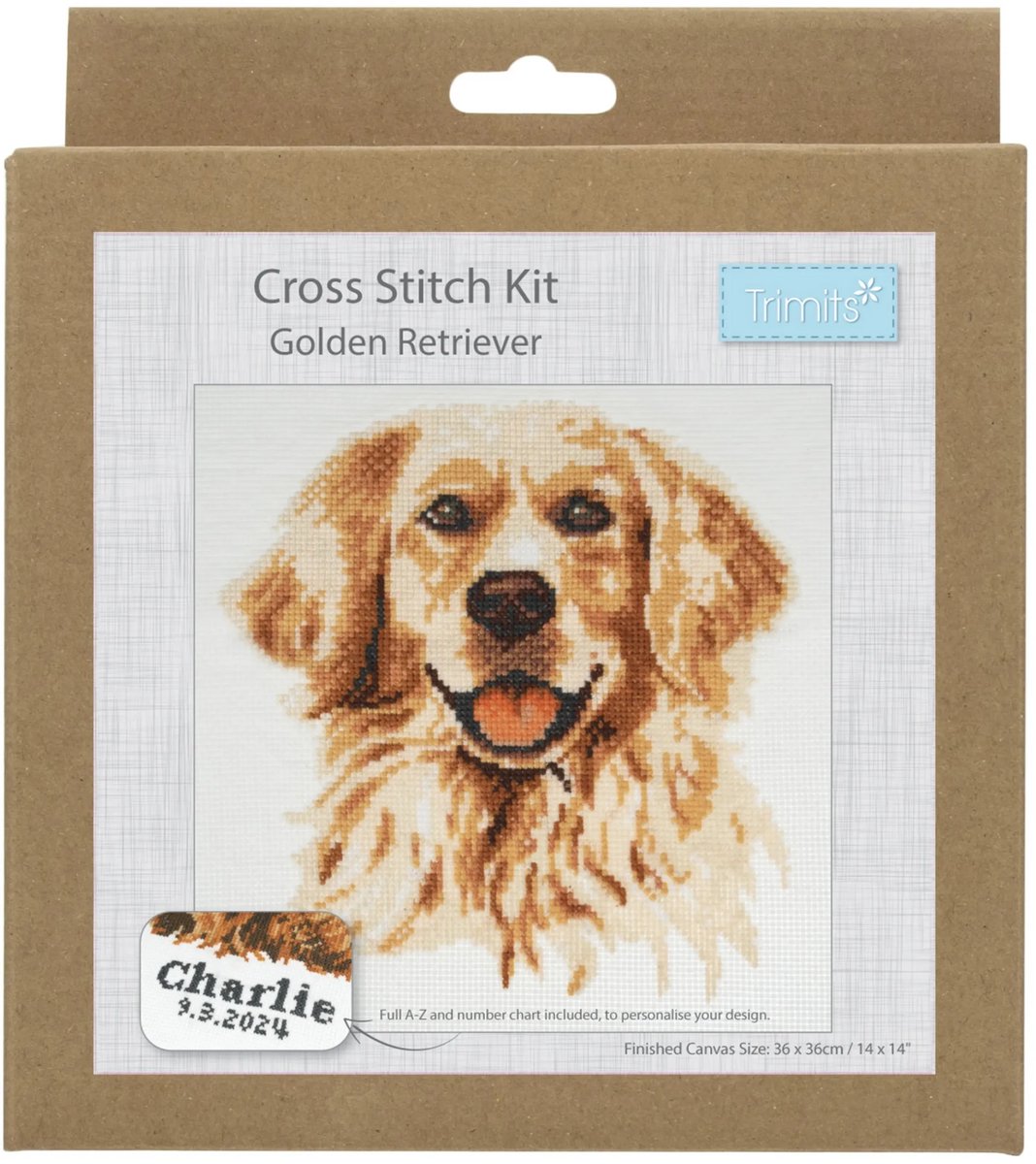 trimits Kruissteekpakket Golden Retriever