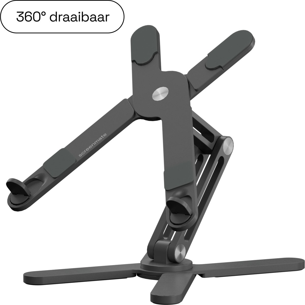 Screenmate® DeskStand - Laptop Standaard Verstelbaar - Laptophouder - Tablet Houder - Portable Monitor Standaard - Laptop Verhoger - Donkergrijs