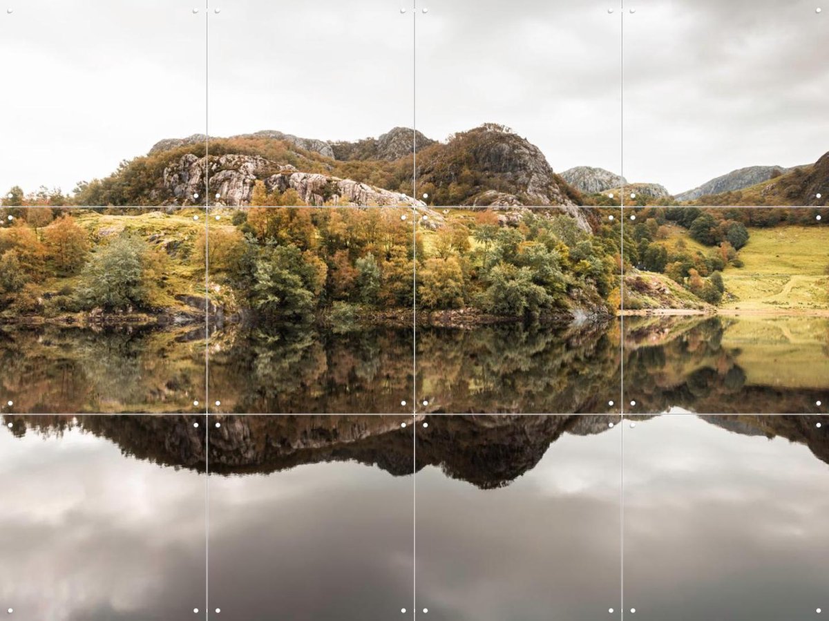 IXXI Landscape Reflections, Claire Droppert - 80 x 60 cm - Gratis ophangtool - Grote wanddecoratie en posters - Naturalisme, Minimalisme, Fotografie