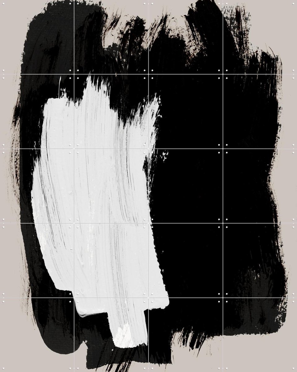 IXXI Abstract Brush Strokes 16, Mareike Böhmer - 80 x 100 cm - Gratis ophangtool - Grote wanddecoratie en posters - Kwaststreken, Abstract, Woonkamer
