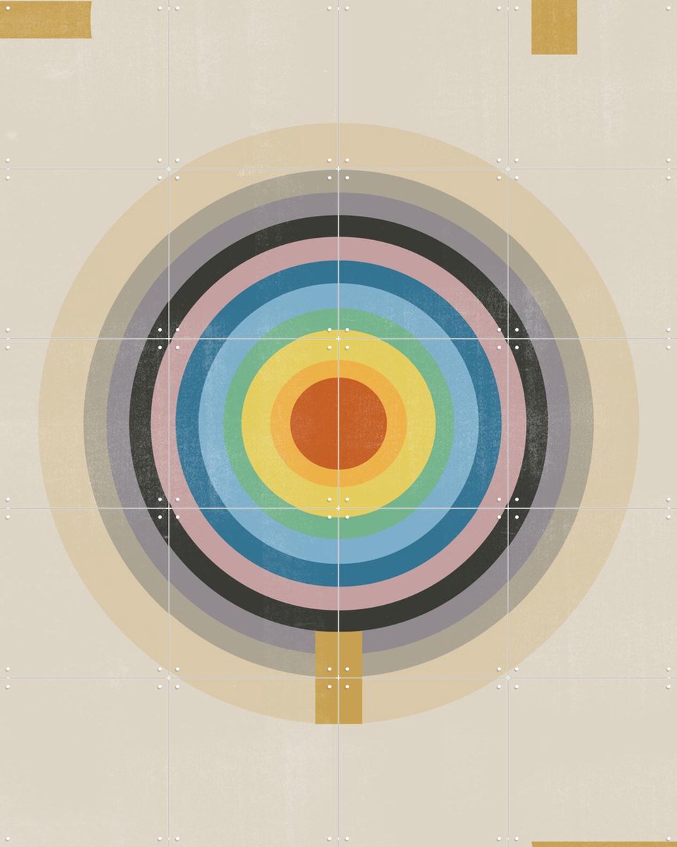IXXI Point of Balance, The Miuus Studio & Various - 80 x 100 cm - Gratis ophangtool - Grote wanddecoratie en posters - Geometrische Kunst, Klassiek