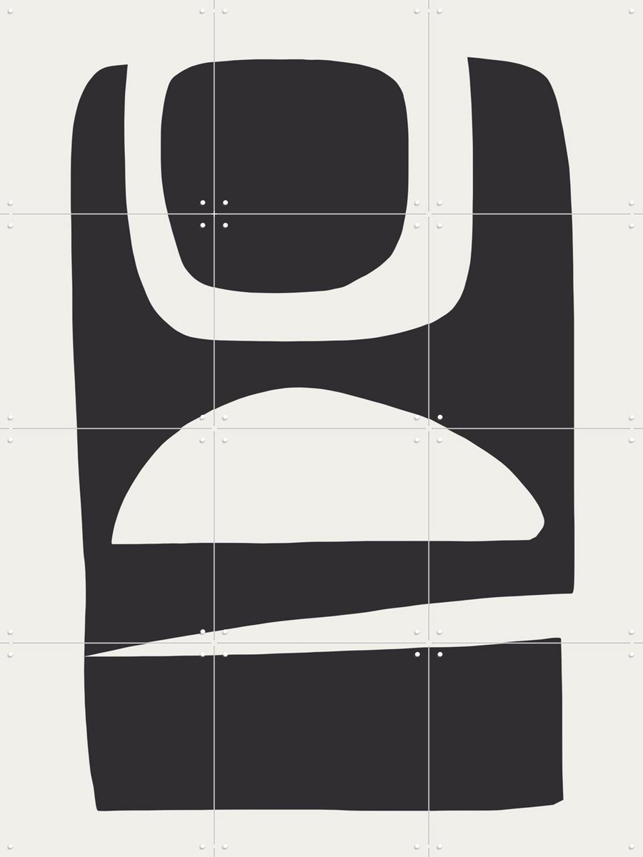 IXXI Shapeful 2, Dan Hobday & Various - 60 x 80 cm - Gratis ophangtool - Grote wanddecoratie en posters - Abstract, Minimalisme, Geometrische Kunst