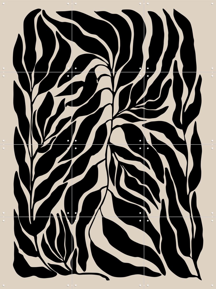 IXXI Botanical 105, Elena Ristova & Various - 60 x 80 cm - Gratis ophangtool - Grote wanddecoratie en posters - Grafisch Ontwerp, Line art