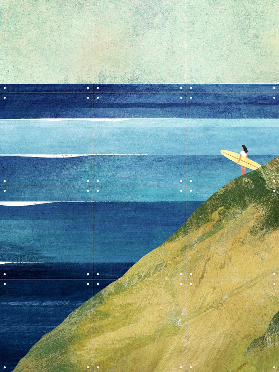 IXXI Lookout Point, Henry Rivers - 60 x 80 cm - Gratis ophangtool - Grote wanddecoratie en posters - Grafisch Ontwerp, Minimalisme, Illustraties