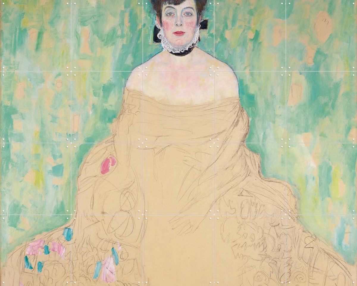 IXXI Amalie Zuckerkandl 1917, Gustav Klimt & Bridgeman Images - 100 x 80 cm - Gratis ophangtool - Grote wanddecoratie en posters - Olieverf, Art