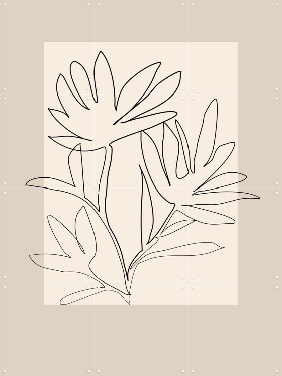 IXXI Line Art 3, Elena Ristova & Various - 60 x 80 cm - Gratis ophangtool - Grote wanddecoratie en posters - Minimalisme, Grafisch Ontwerp, Line art