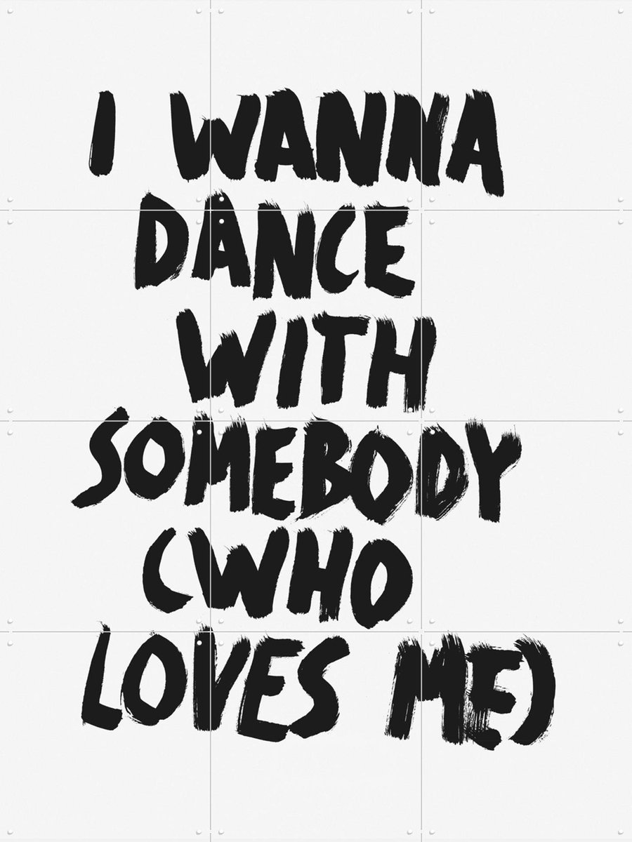 IXXI I wanna dance with Somebody, Marcus Kraft - 60 x 80 cm - Gratis ophangtool - Grote wanddecoratie en posters - Pop art, Grafisch Ontwerp