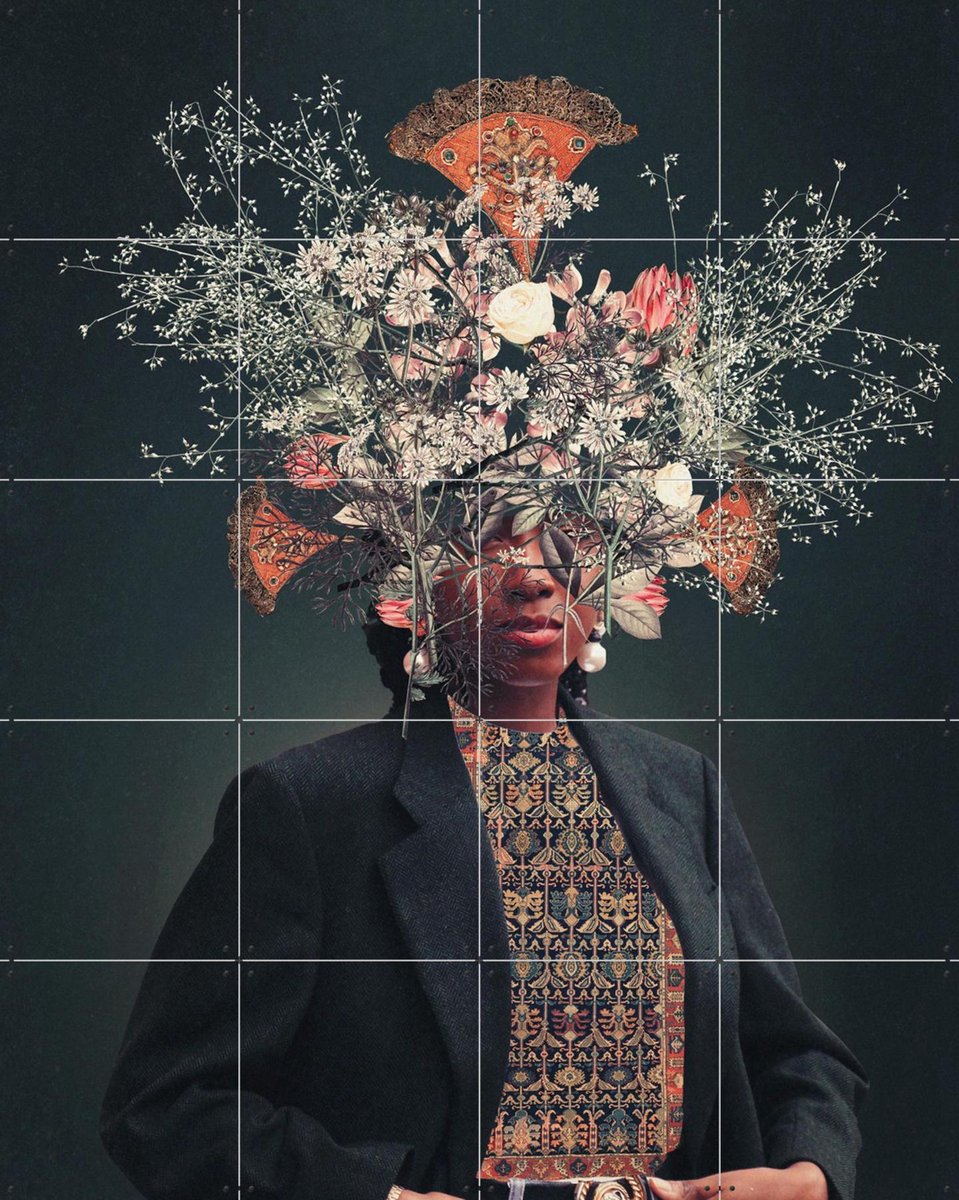 IXXI Meet me in Paradise, Frank Moth - 80 x 100 cm - Gratis ophangtool - Grote wanddecoratie en posters - Fotografie, Collage, Gemengde Technieken