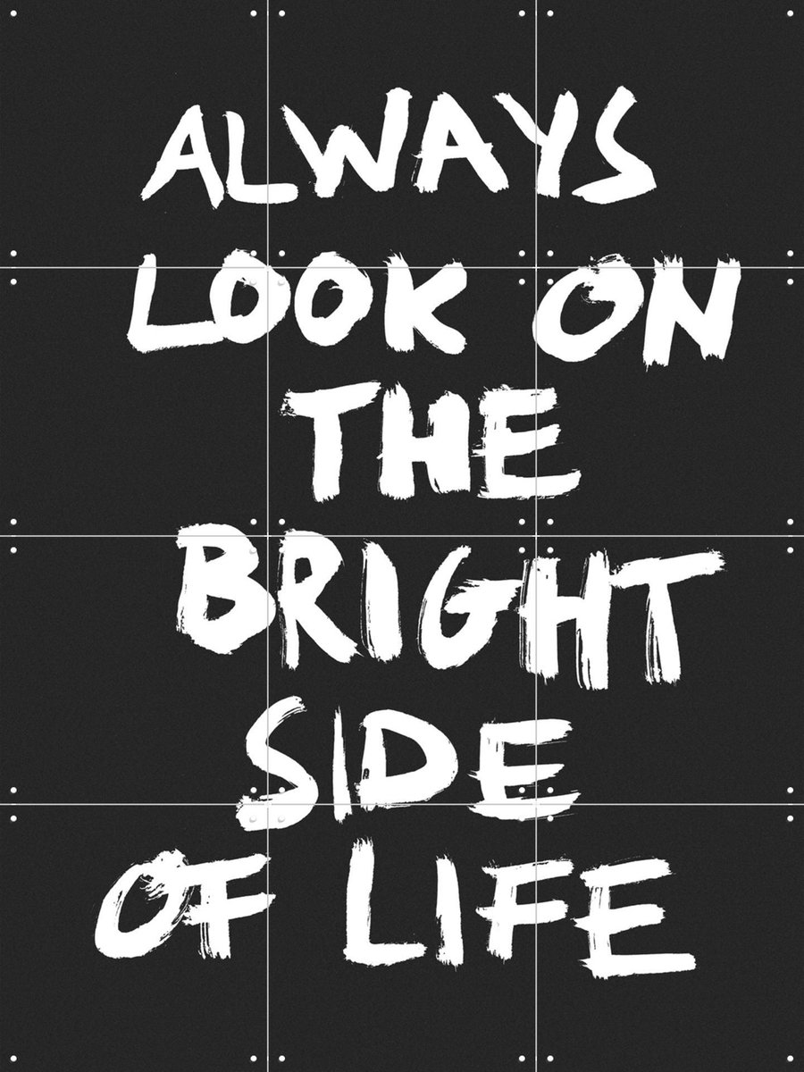 IXXI Always look on the bright Side of Life, Marcus Kraft - 60 x 80 cm - Gratis ophangtool - Grote wanddecoratie en posters - Illustraties