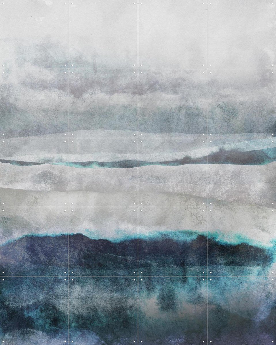 IXXI Watercolors 29, Mareike Böhmer - 80 x 100 cm - Gratis ophangtool - Grote wanddecoratie en posters - Aquarel, Abstract, Slaapkamer, Woonkamer