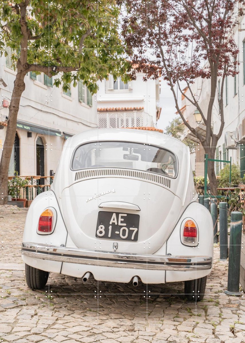 IXXI Portugese Roadtrip, Henrike Schenk - 100 x 140 cm - Gratis ophangtool - Grote wanddecoratie en posters - Kleurrijk, Vintage, Fotografie, Gang