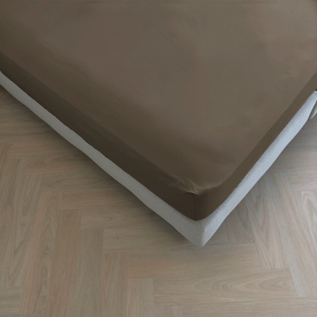 kayori Puro Hoeslaken Katoen Perkal - 90x210-220cm - Matrasdikte 35 cm - Hotelkwaliteit - Chocolade