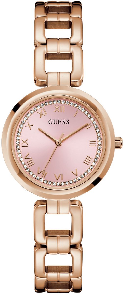 Guess Millie Quartz Analoog Horloge Rosé Goudkleurig Kast: 100% Gerecycled Staal | Armband: 100% Gerecycled Staal 32 mm U1387L6M, U1387L7M, U1387L8M