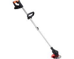 Elektrische grastrimmer op accu 21V met 2 batterijen, veelzijdige trimmer voor tuin