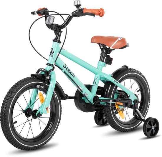 STITCH Totem Jongensfiets - 20 Inch - Kinderfiets voor 7 tot 13 Jaar - Met Zijwieltjes - Groente - Geschikt voor buitenactiviteiten in de lente van STITCH — afbeelding 2
